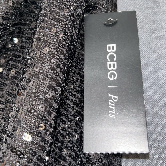 BCBG Paris Women's Sequin Slip on lined Dress NWT Size Large (12-14) 😍 🤩 - Picture 9 of 13